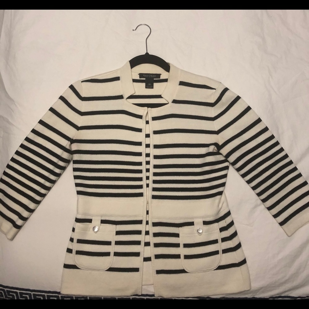WHBM Ponte Knit sweater jacket